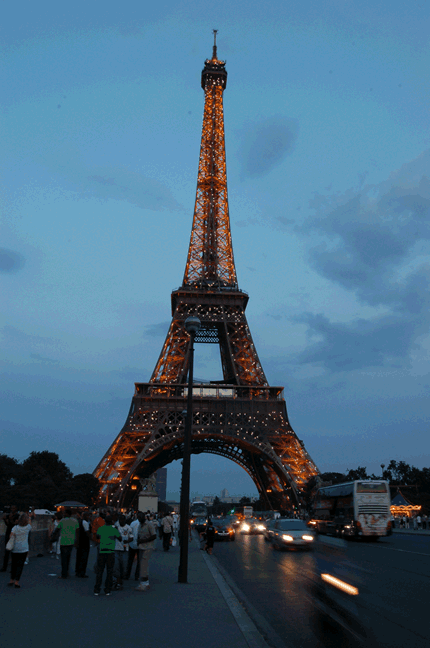 Eiffel luces