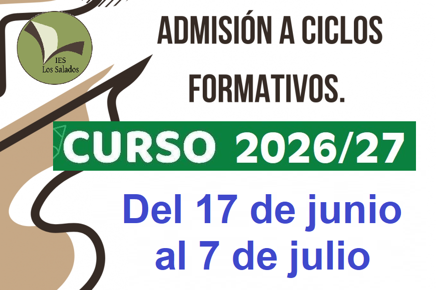 Admisión Ciclos Formativos Admisión Ciclos Formativos