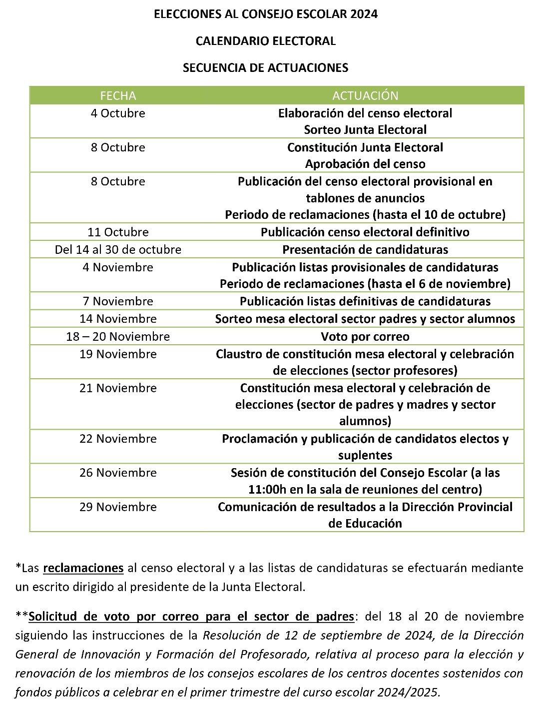 Calendario