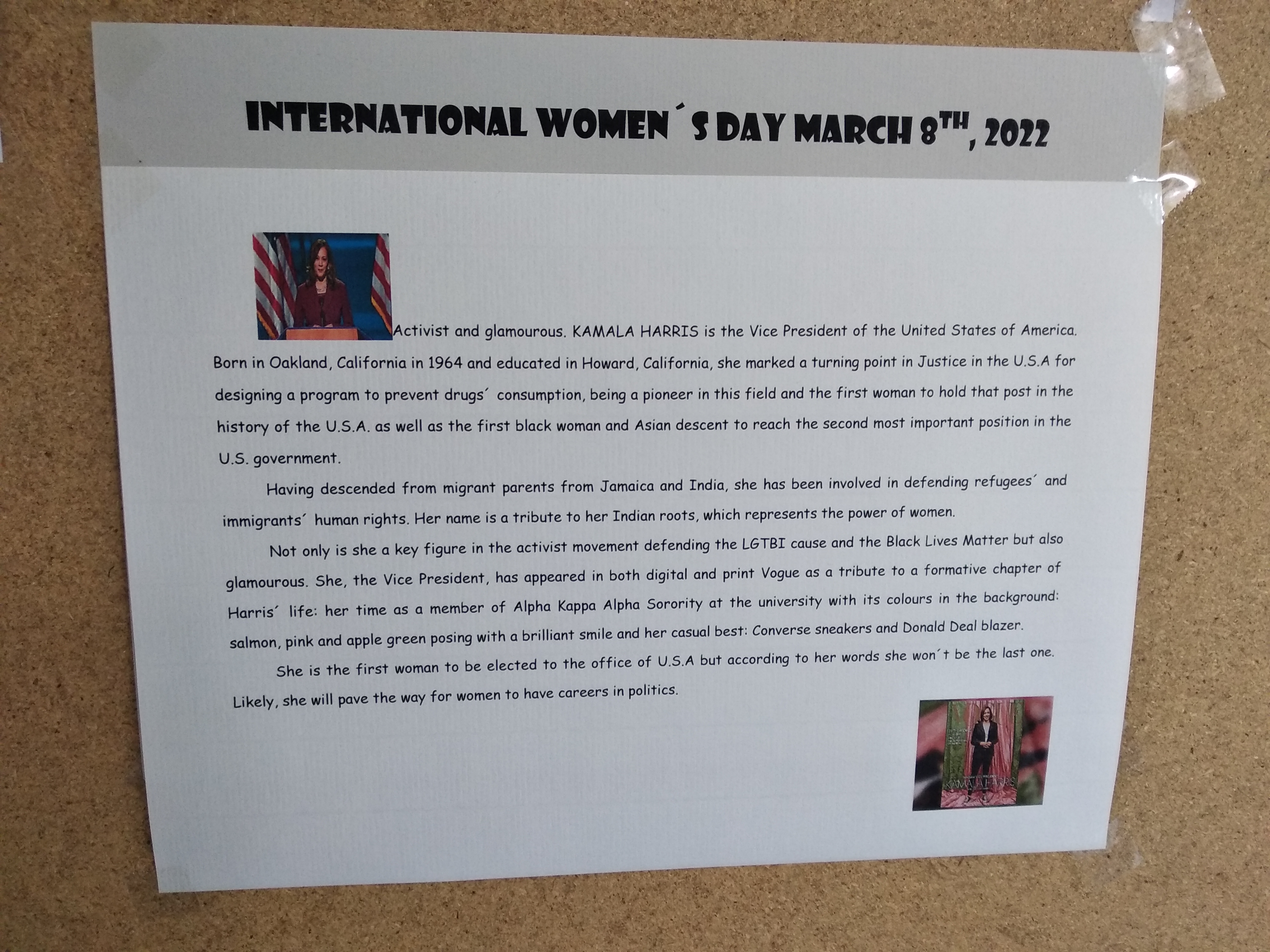 INTERNATIONAL WOMAN´S DAY POSTER 