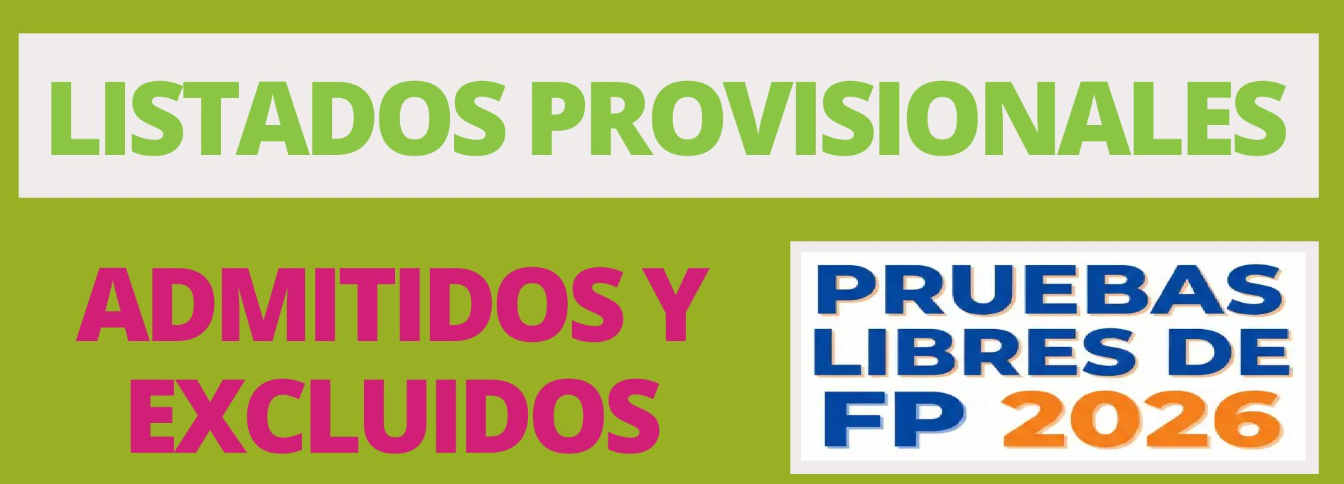 LISTADOS PROVISIONALES