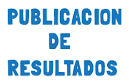 Publicación de resultados
