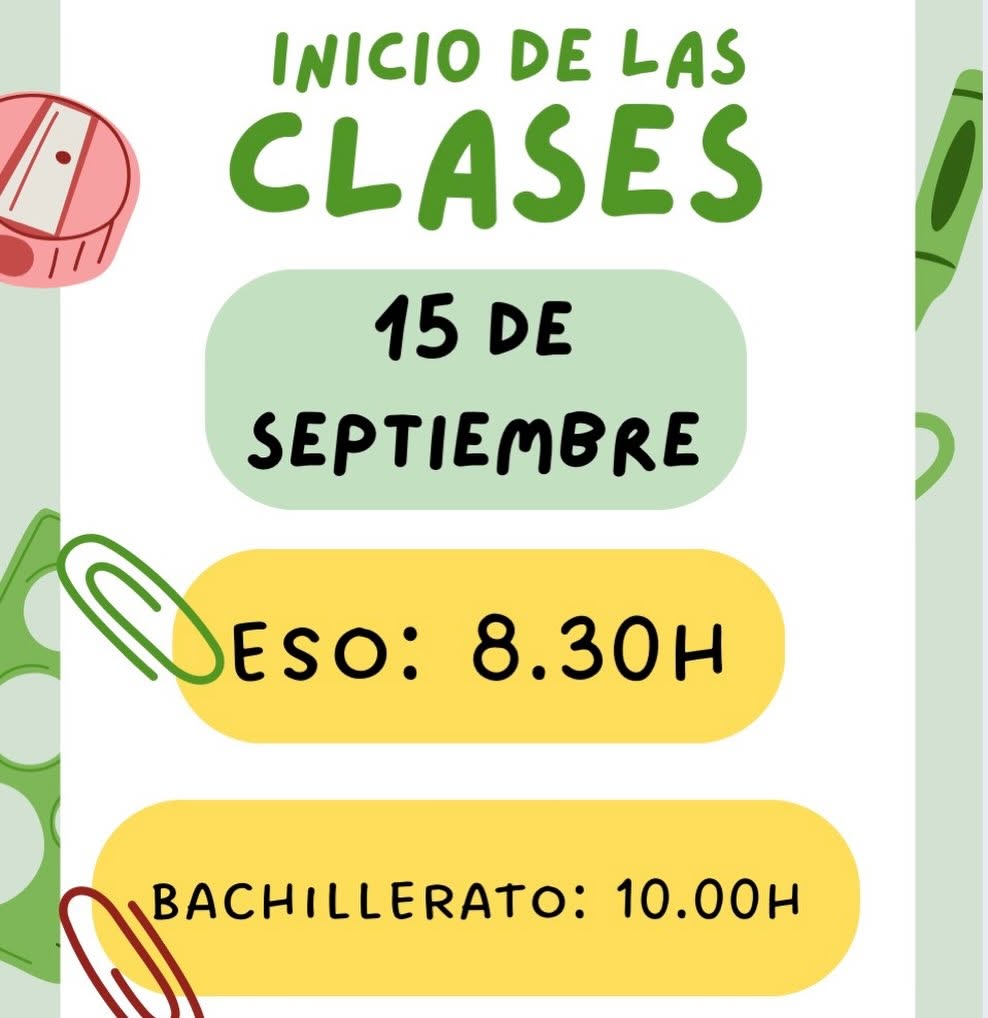 INICIO DE CLASES
